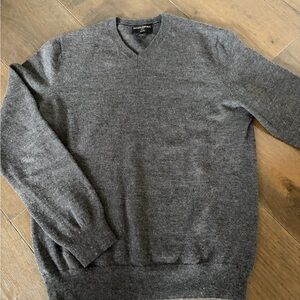 Banana Republic Charcoal V-Neck Sweater